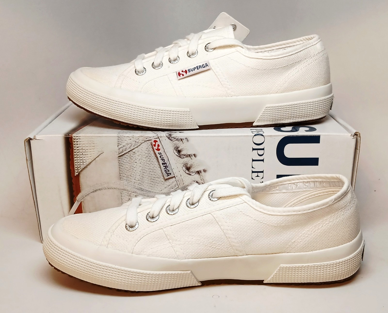 Superga 2750 Cotu Classic Sneaker White Lace up Women’s Size 6 1/2 M