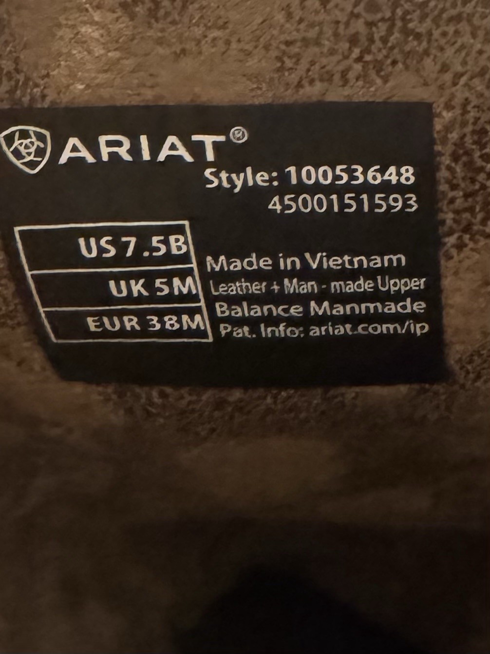 ARIAT Western Round Up Bliss in Distressed Boots New