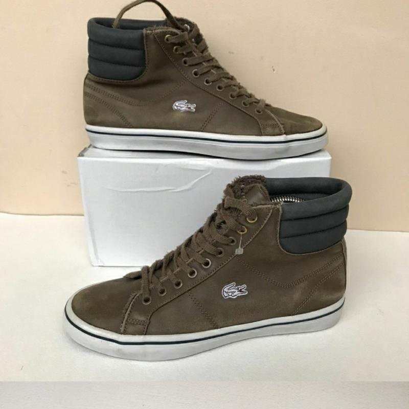Women Lacoste Boots Brown Leather 38