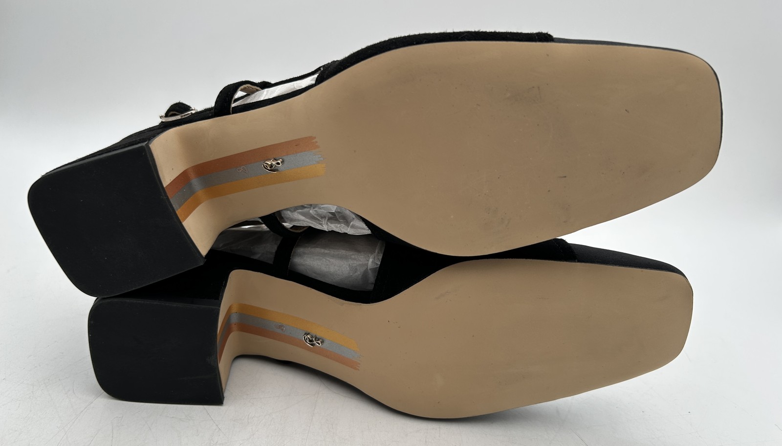 Sam Edelman Tarra Sling Heels 8 Black Suede