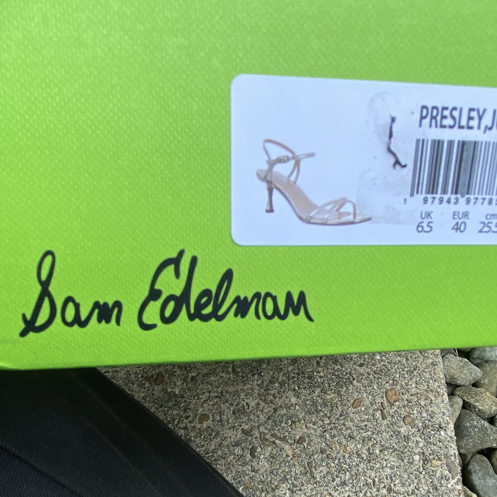 Sam Edelman Gold Leather Strappy Ankle Strap Stiletto Heels Open Toe 9M