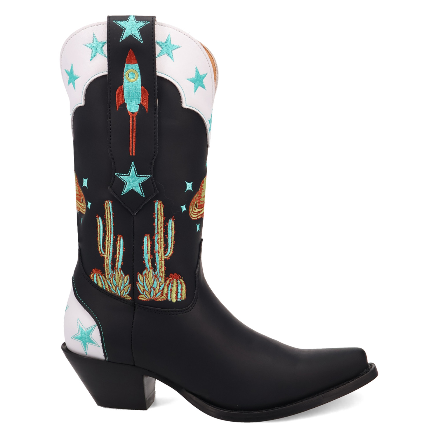 Dingo Ladies Space Cowgirl Black Leather Western Boot DI2396-BK