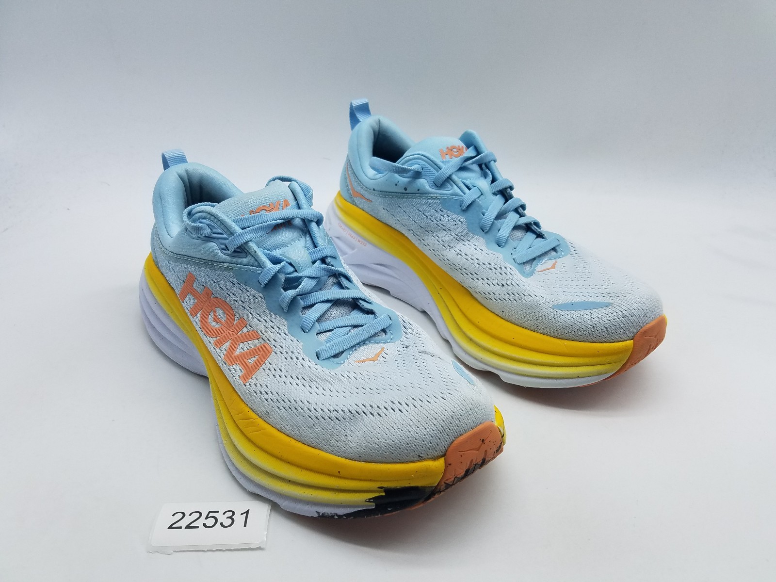 Hoka One One Bondi 8 Womens Size 9 B (Medium) Running Shoes Multicolor *See desc