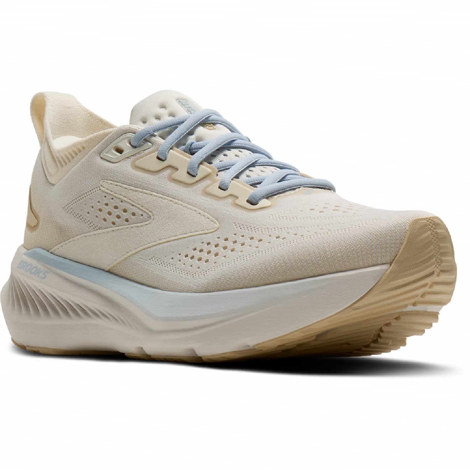 Brooks Women’s Glycerin 23 Running Shoes, White/Beige (NEW)