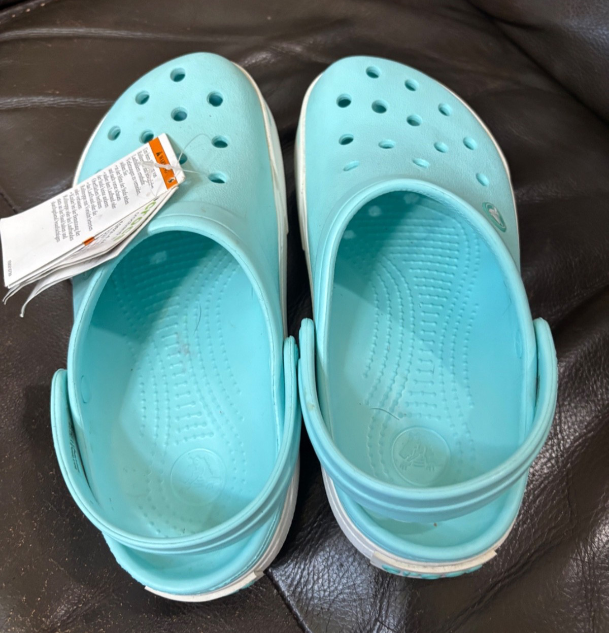 Crocs Crocband II Size-8 Women’s Clog Sandal – Ice Blue (11989)