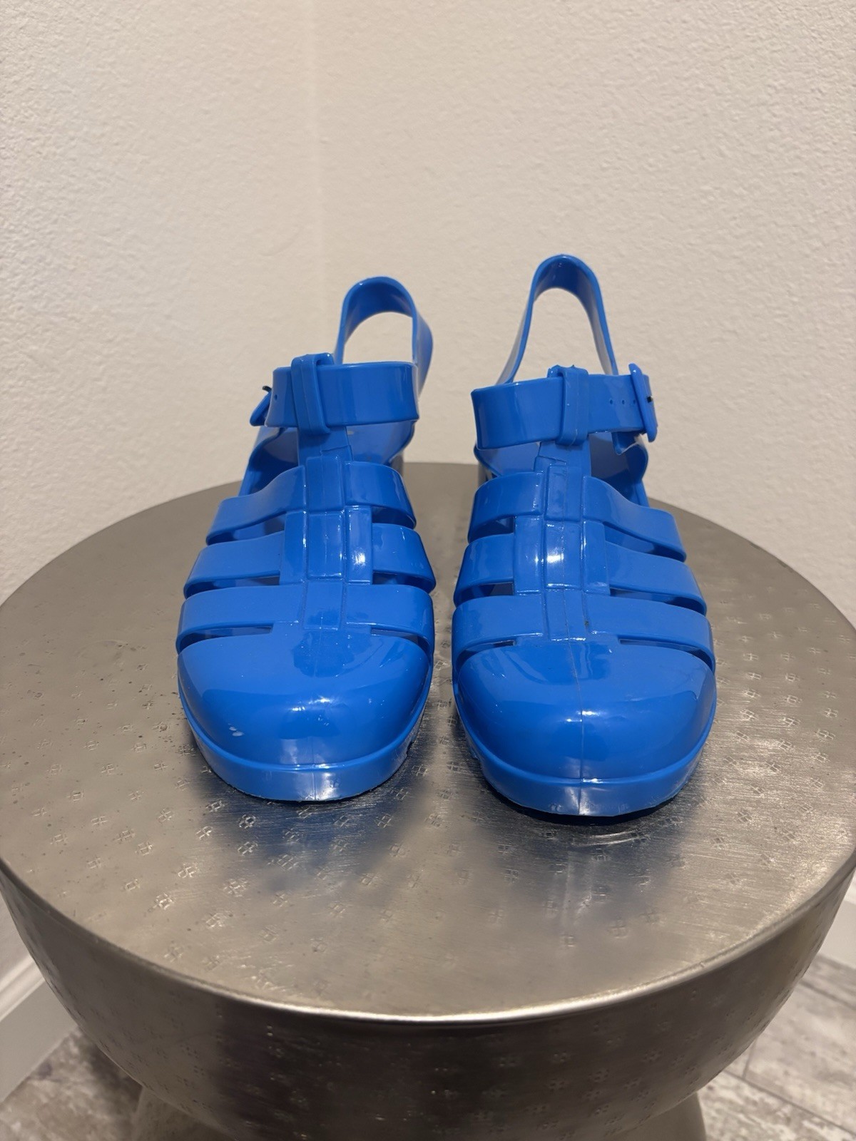 Kali Jelly Sandals With Heel In Blue