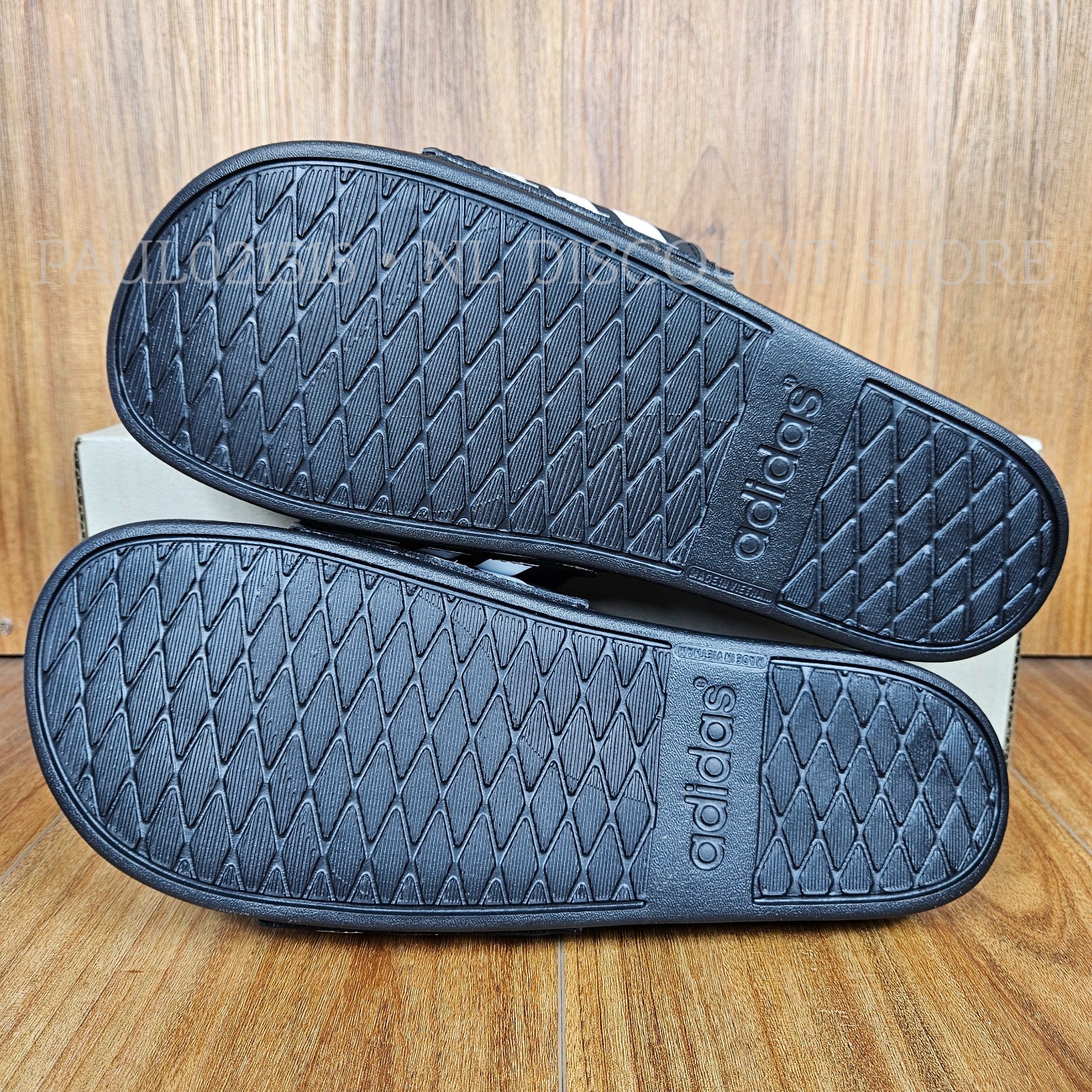 ADIDAS Unisex Men’s Women’s Slides Sandals Slide Slip-On ~ Black/White