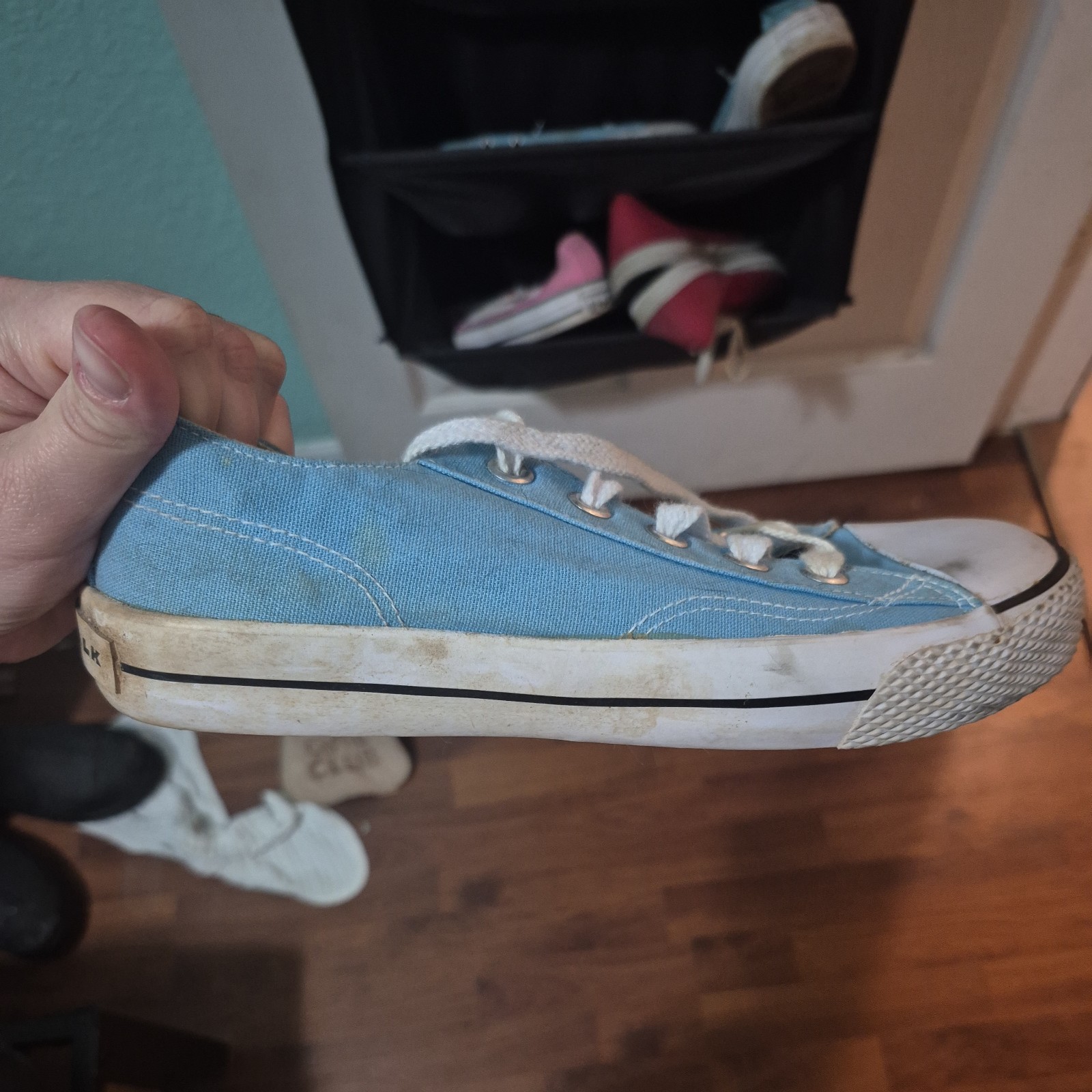 Light Blue Air Walk Shoes