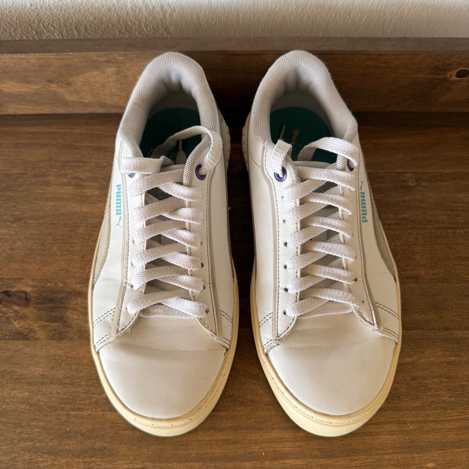Puma Smash Platform v2 Sneakers Women’s US 7 White Arctic Ice 383878-02