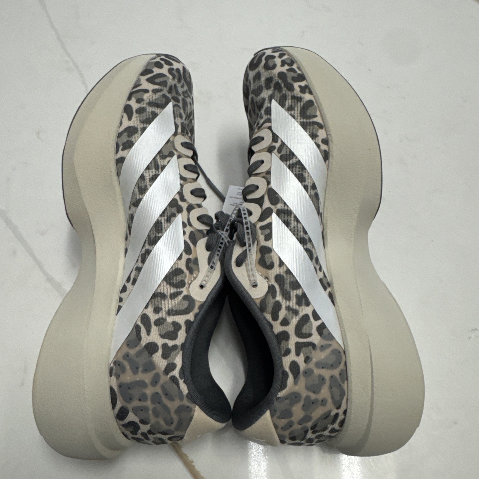 NEW Women’s Adidas Adizero EVO SL Running Shoes Leopard Print US 8