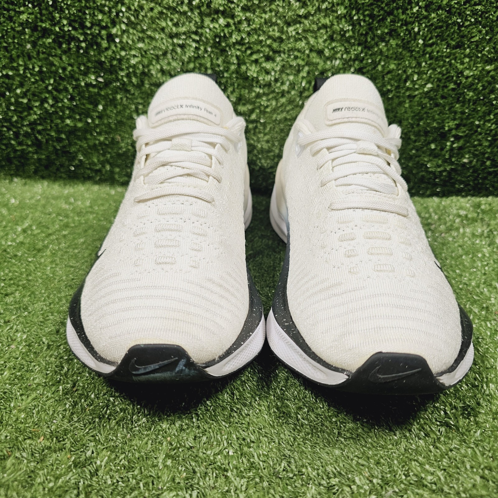 Nike React X Infinity Run 4 White Platinum Athletic Shoes HQ3507-100 Womens 8.5