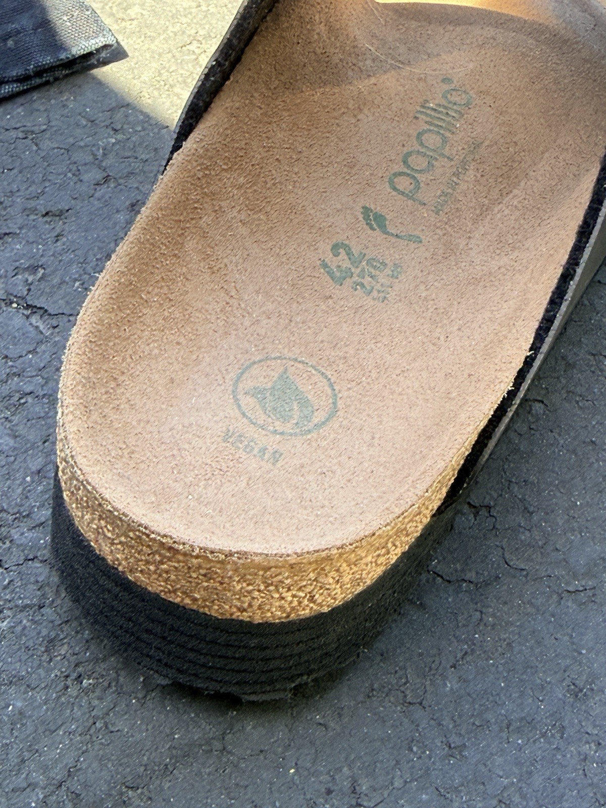 Birkenstock Papillio Arizona Flex Vegan Leather Platform Sandals Size 11/42