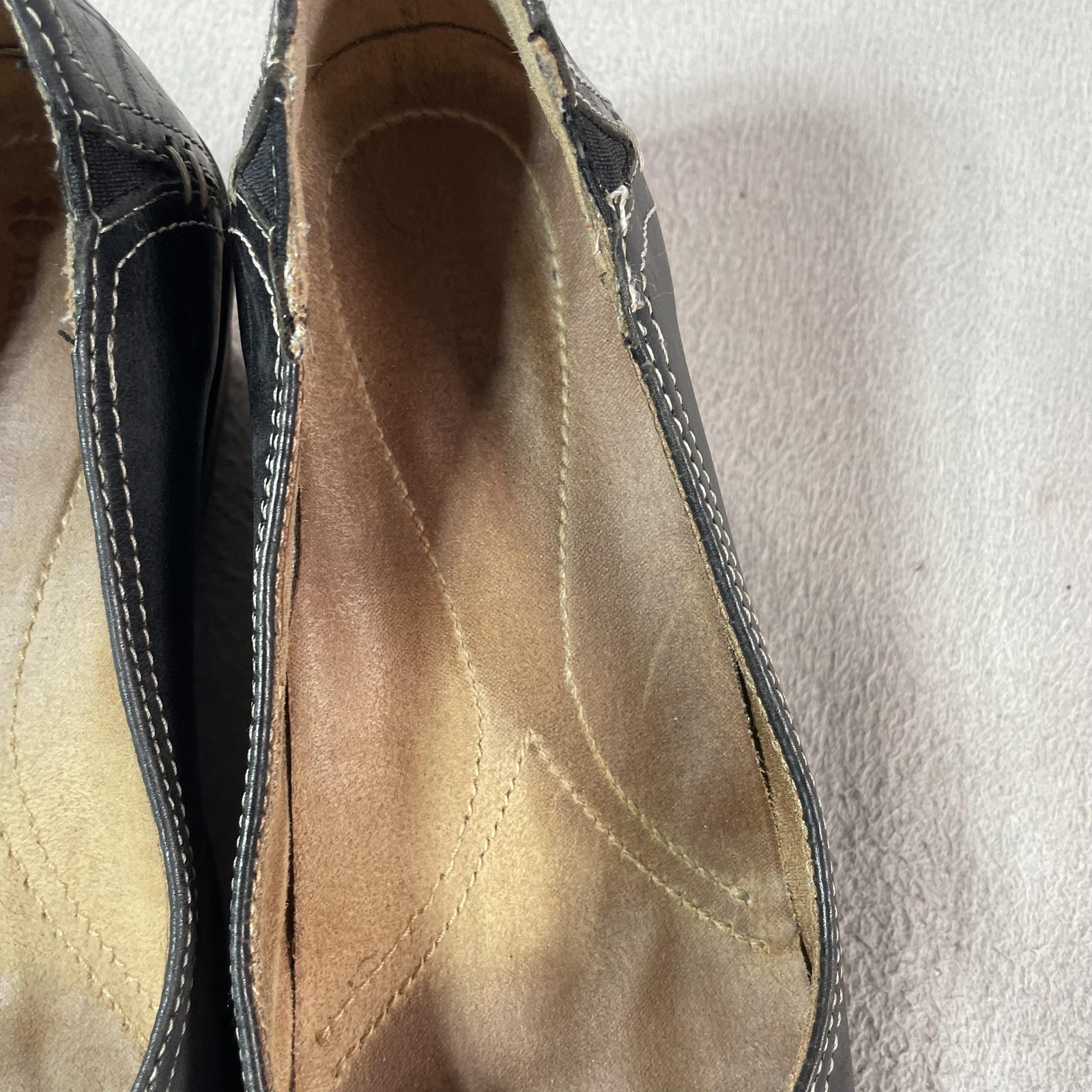 Naturalizer Shoes Womens Size 6.5 Black Slip On Wedge Comfort Casual Workwear