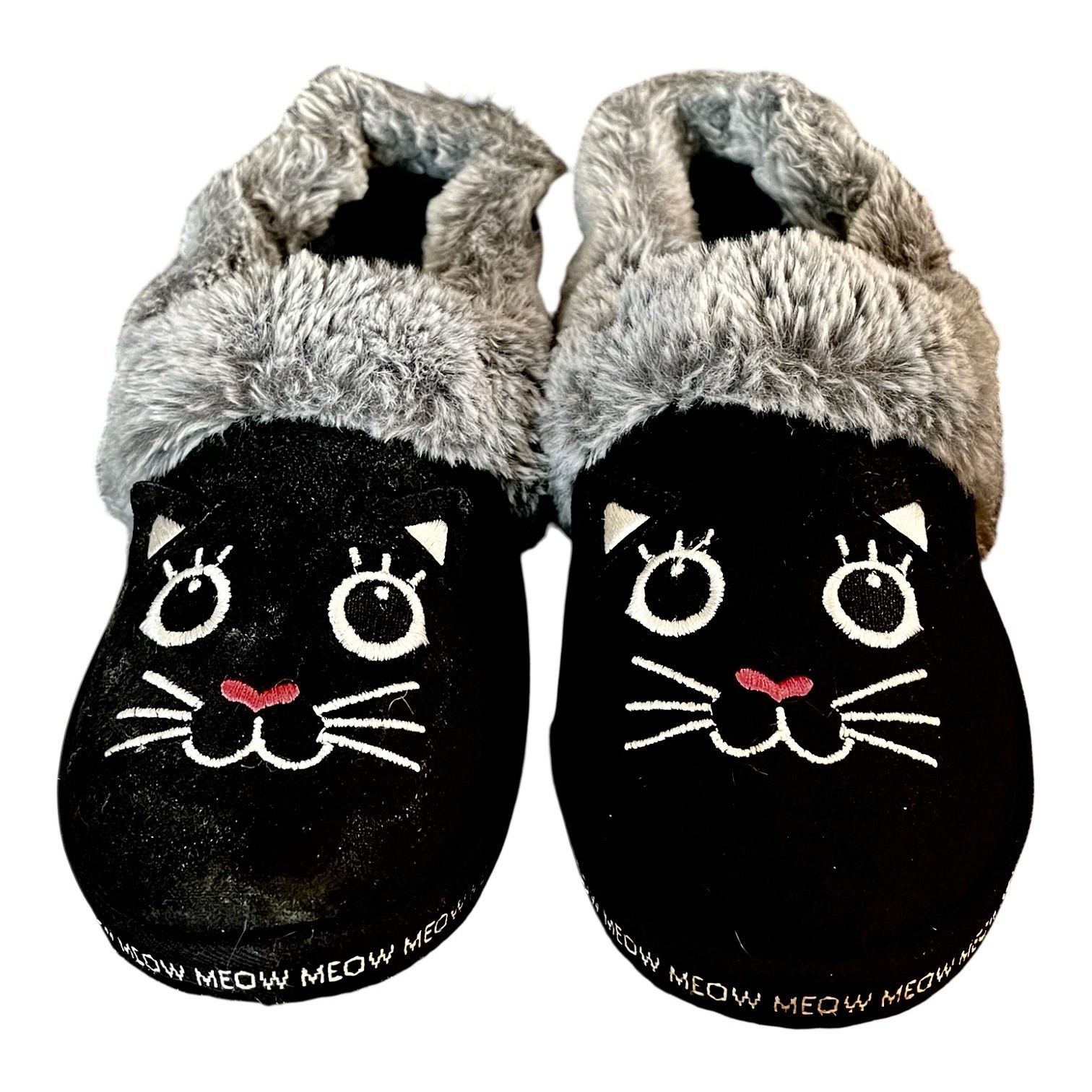 BOBS Memory Foam Women’s Slip-On Slippers Faux Fur Lined US 8