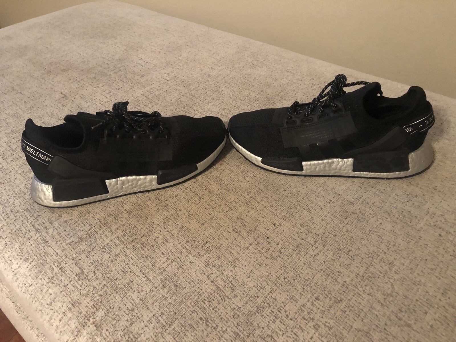 Adidas NMD_R1.V2 Womens Size 9.5 Shoes Black Silver Running Sneakers Comfort