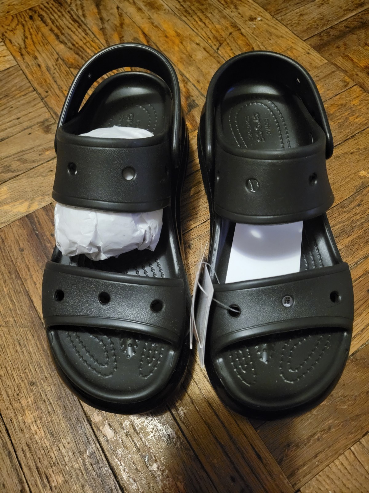 Crocs Mega Crush Platform Sandals Size: M5 W7 New Black