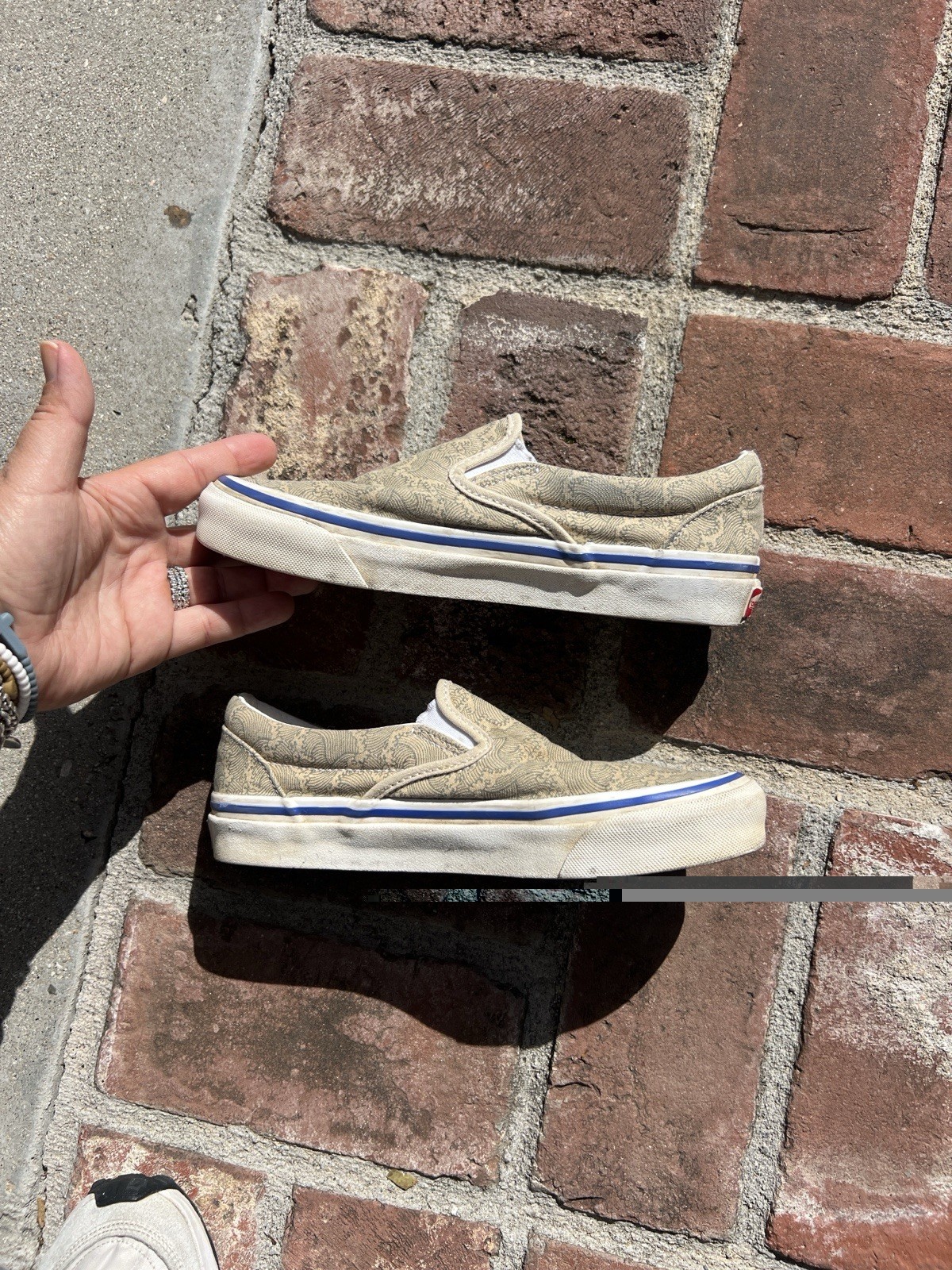 RARE Vans Anaheim Factory Slip On 98 DX Shoes OG Waves Cali Surf Men 5 Women 6.5
