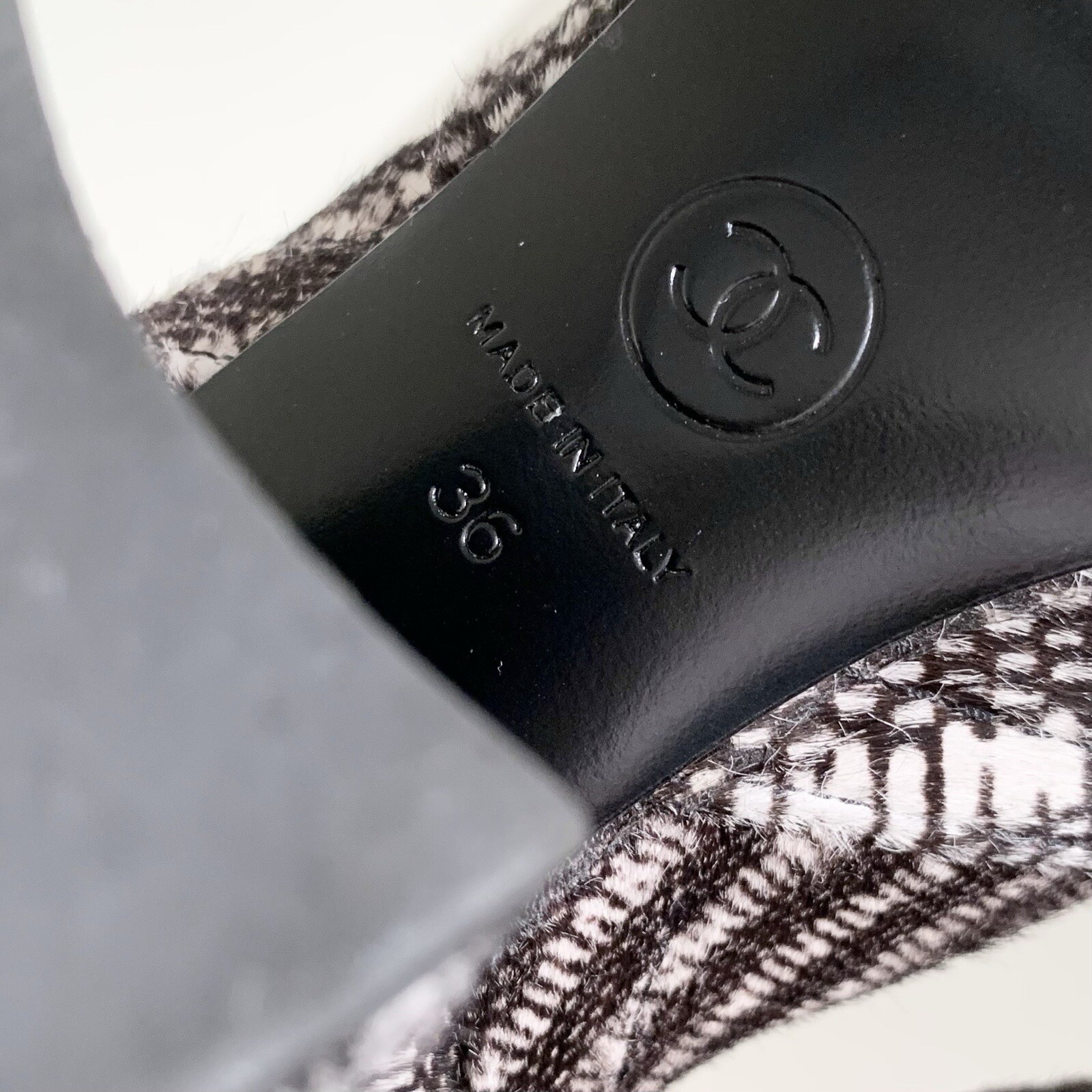 Chanel Pony Hair Chain Logo Zipper Heel Boots 36 Retail $2100
