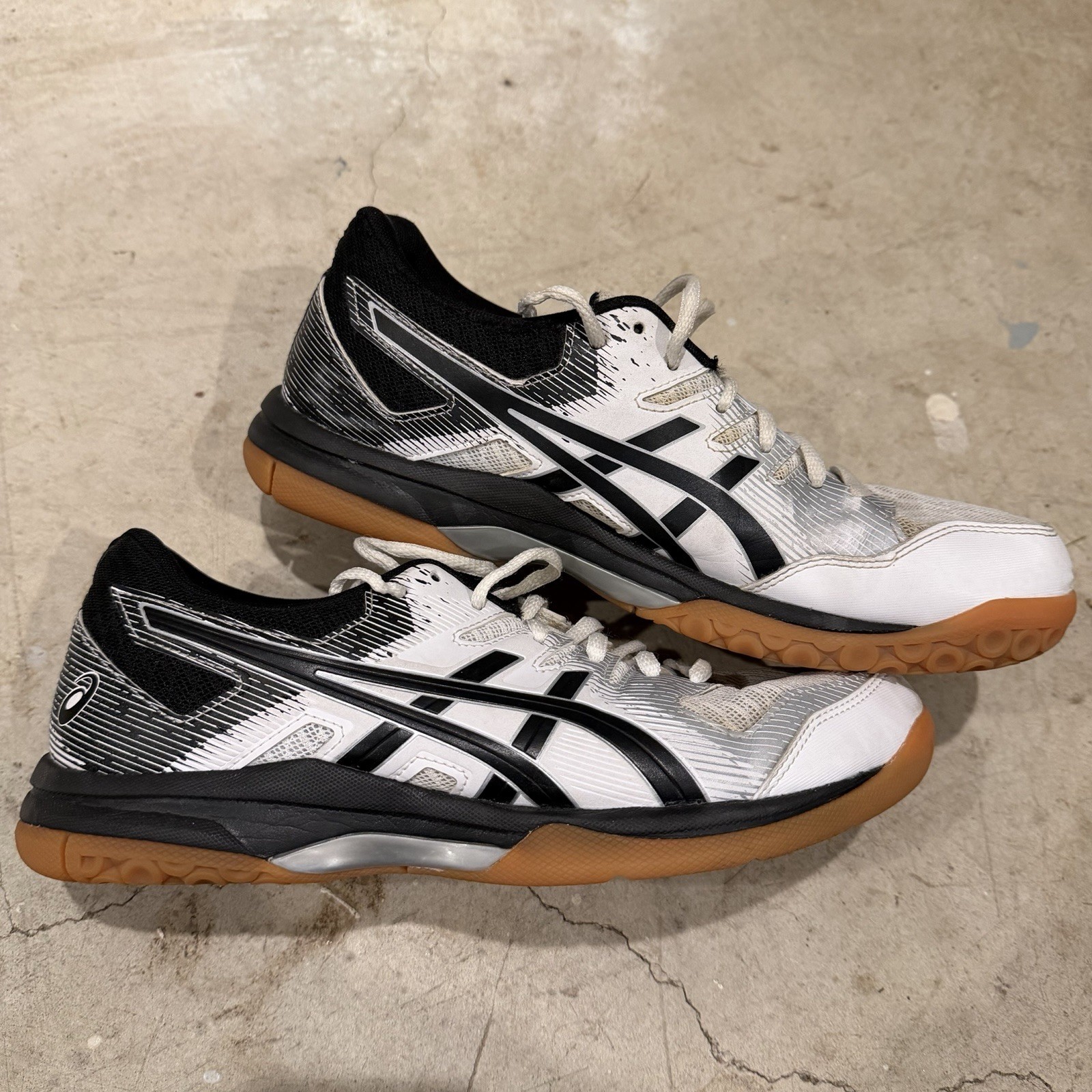 ASICS Gel-Rocket 9 Womens 8.5 Volleyball Court Athletic Shoes White/Black