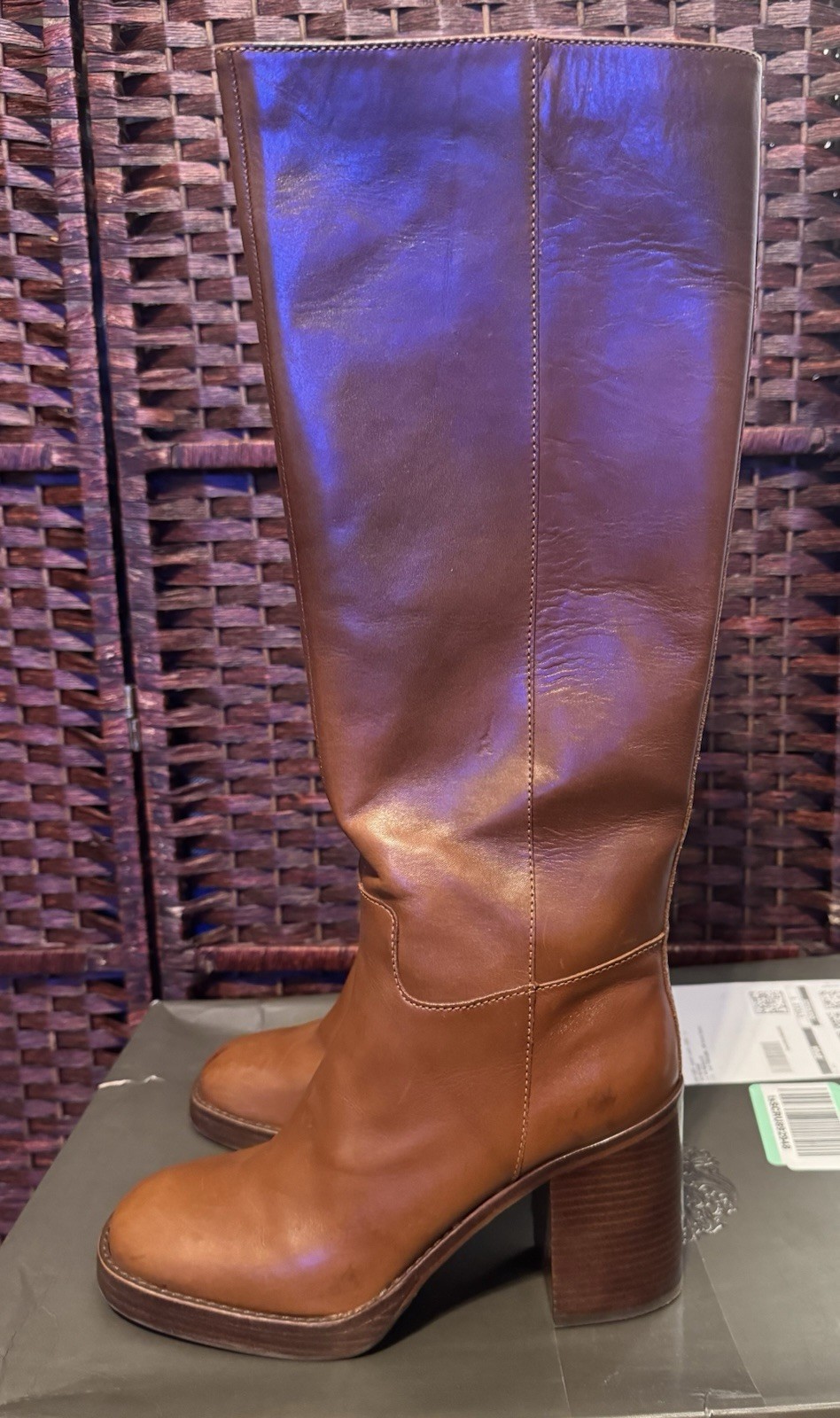 Vince Camuto Gibi Chocolate Platform Knee High Boots/Women’s Size 9