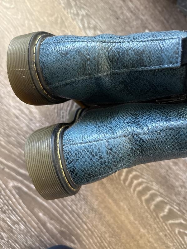 women dr martens boots turquoise leather 36