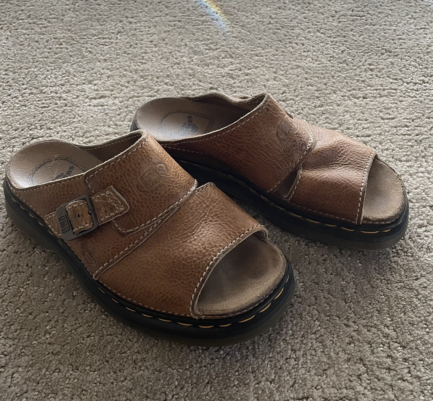 Doc Martens Vtg Y2K AIR WAIR Chunky Mule Buckle Brown US 8 (men) / 9 (women)