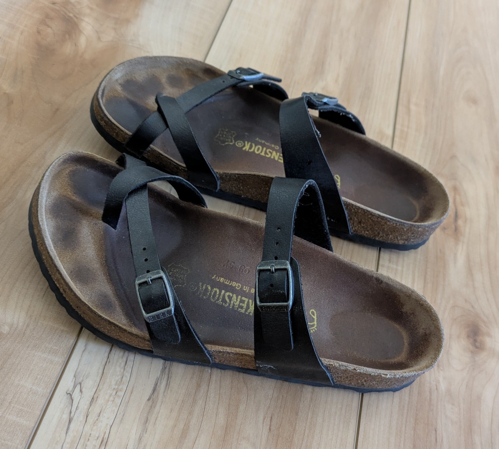 Birkenstock Mayari Black Sandals Adjustable Buckle Women’s 40 US 9-9.5