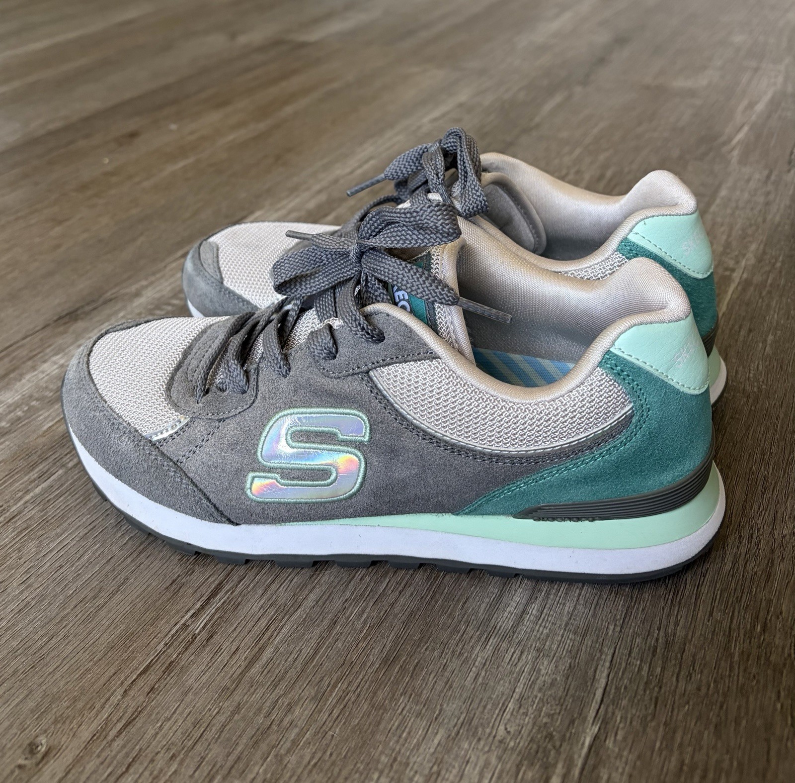 SKECHERS Air-Cooled Memory Foam Women’s Low Top Lace-Up Sneakers