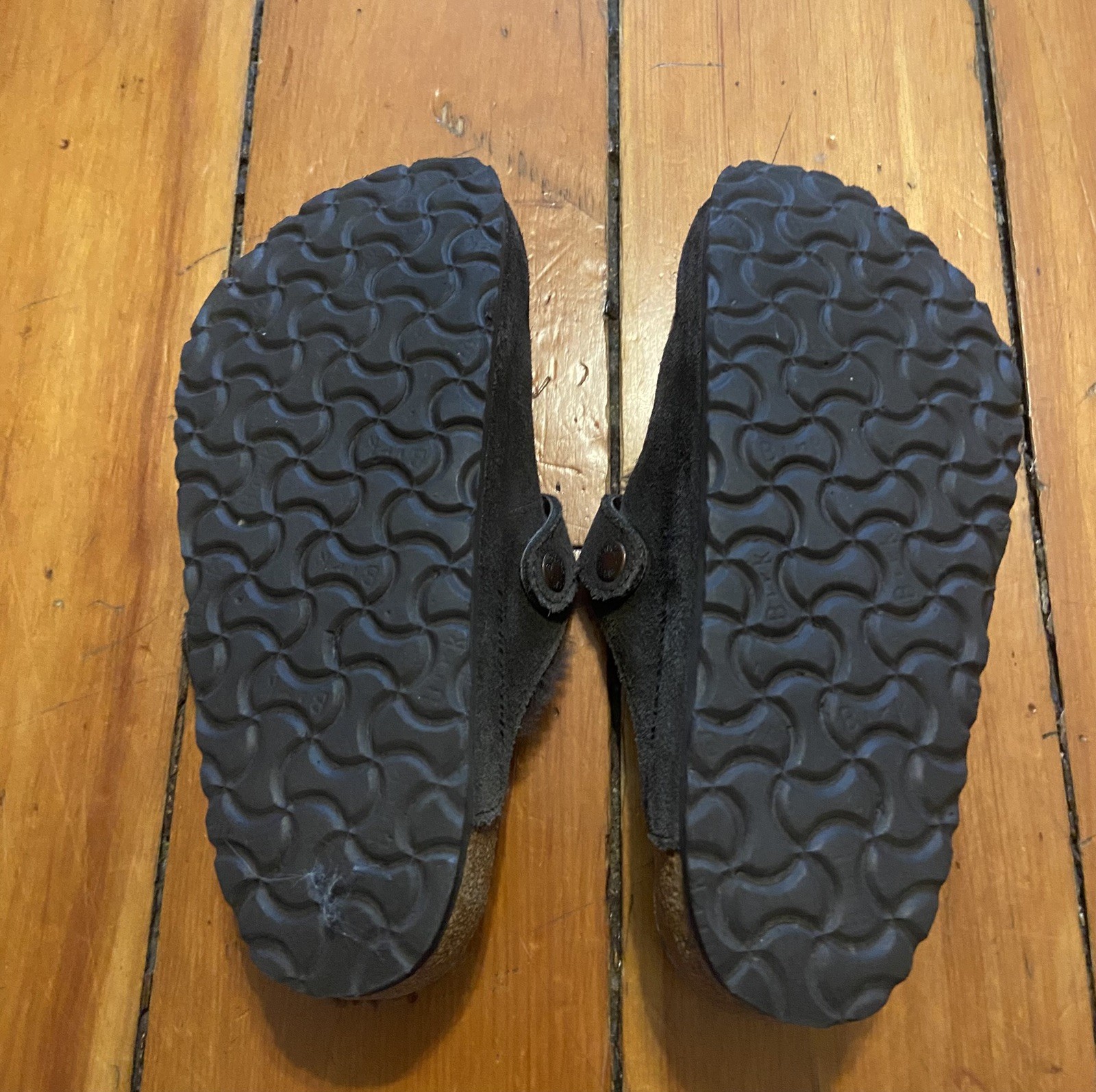 Birkenstock Boston Shearling Dark Brown Suede Clogs Womens Size EU 37 US 6 Wtr