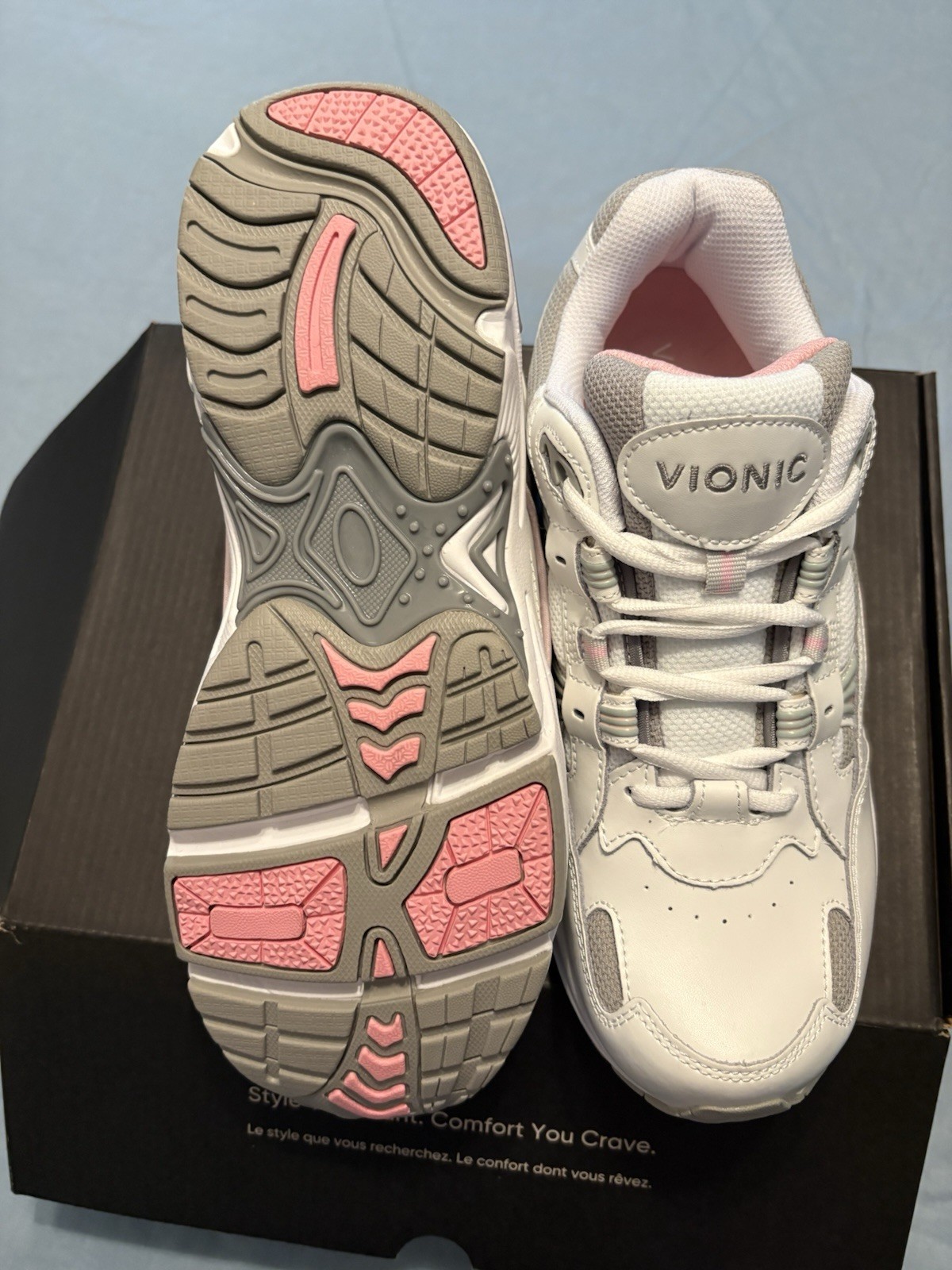 Vionic Women’s 23 Walk Pink Leather Sz 10