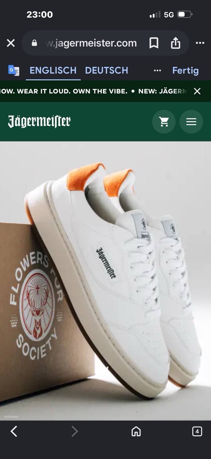 Jägermeister trainers, Curt size 46,