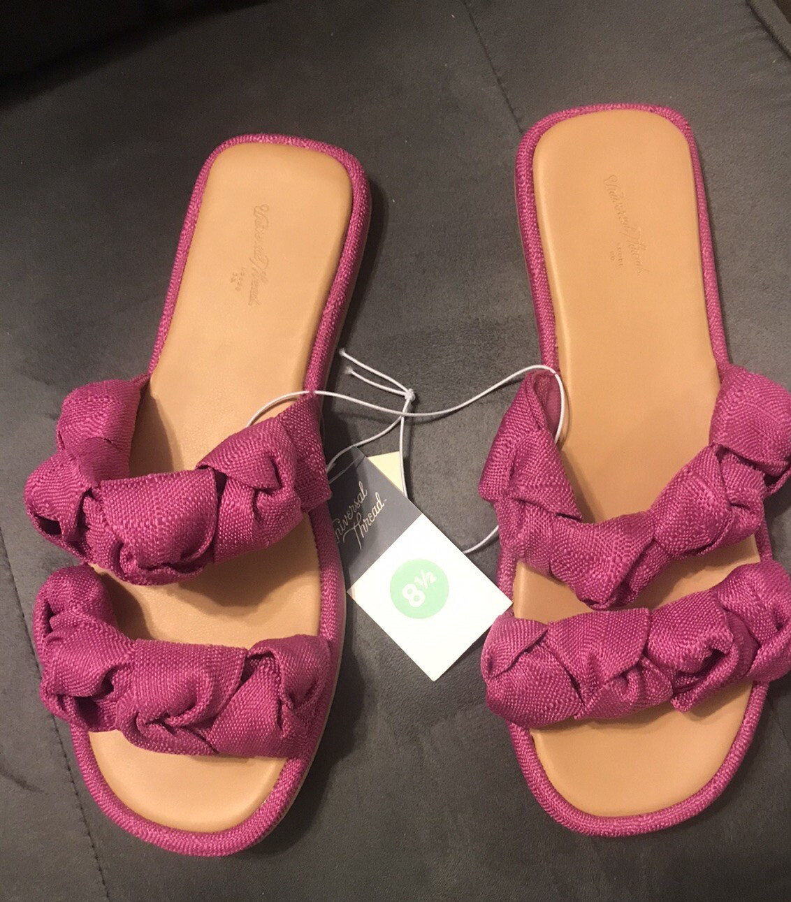 Women’s Pink SLIP ON Universal Thread Summer ladies Flat Sandals Size 8.5. NWT