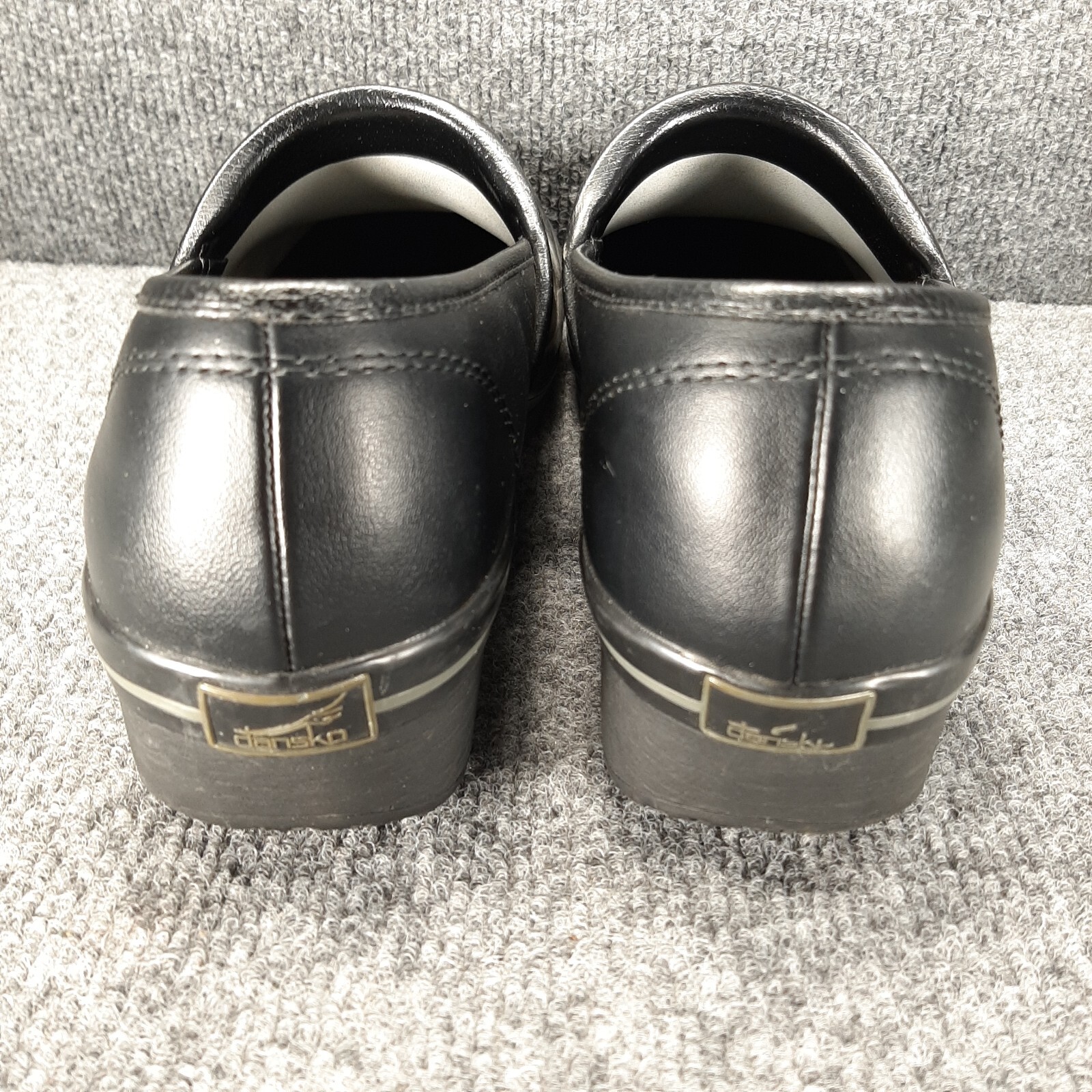 Dansko Volley Clogs Black Leather Slip On Shoes Women’s Size US 10-10.5 EU 41