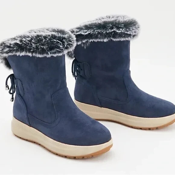 Flexus by Spring Step Waterproof Winter Boots – Navy (EU 37/6-6.5) a545852