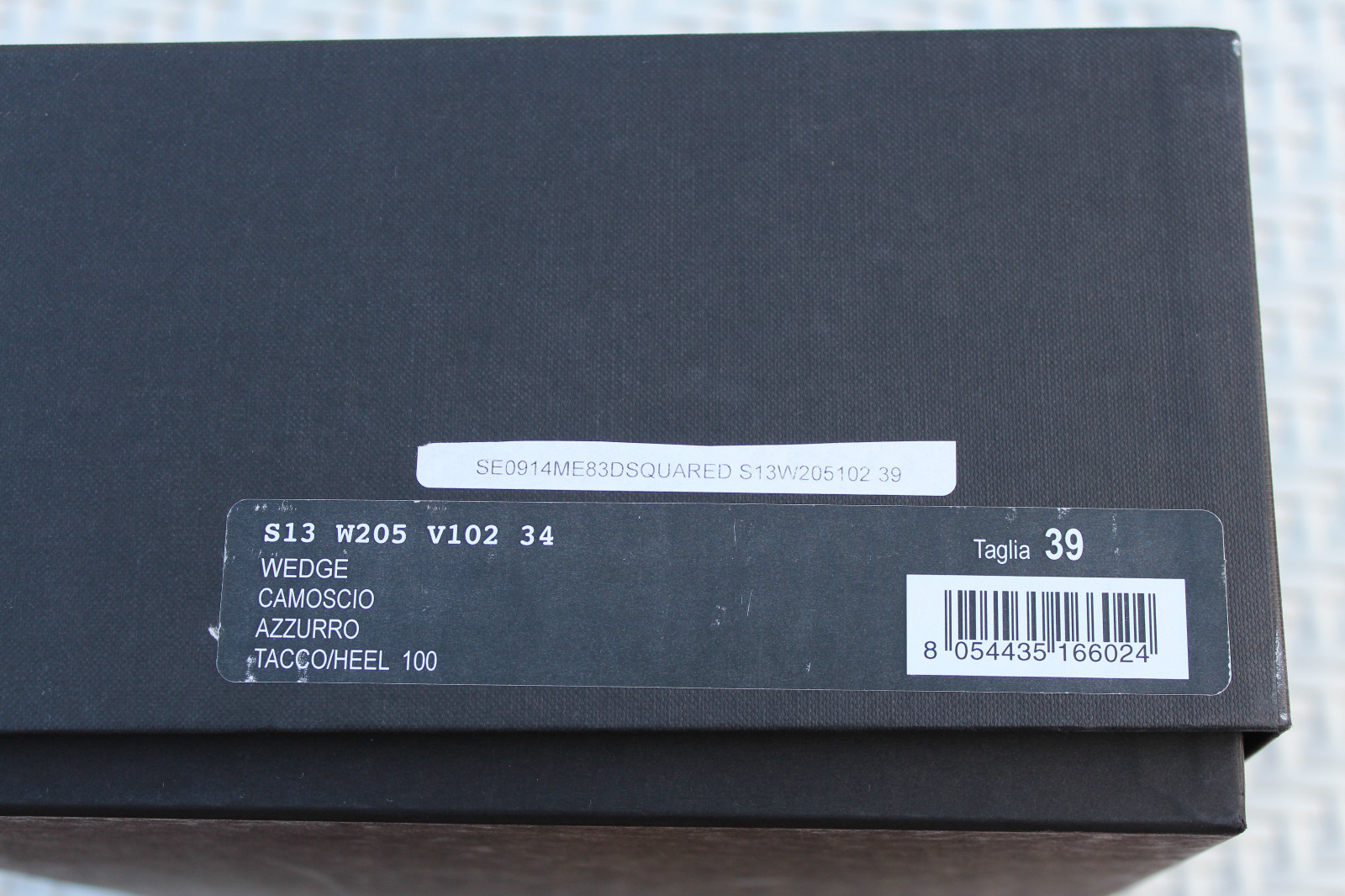 DSQUARED2 S13W205102 34 WEDGE SIENNA CAMOSCIO AZZURRO #9us $769