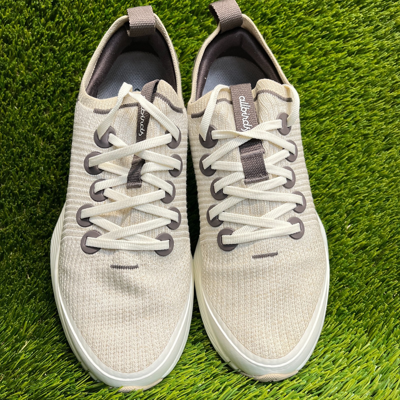 Allbirds Tree Glider Womens Size 9.5 Beige Brown Athletic Running Shoes Sneakers