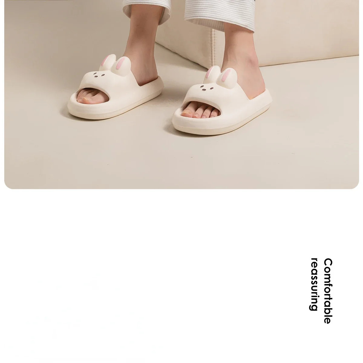 Home Slipper Female Women Rabbit Cute Cloud Sandals Summer Flip Flops Beach Slid