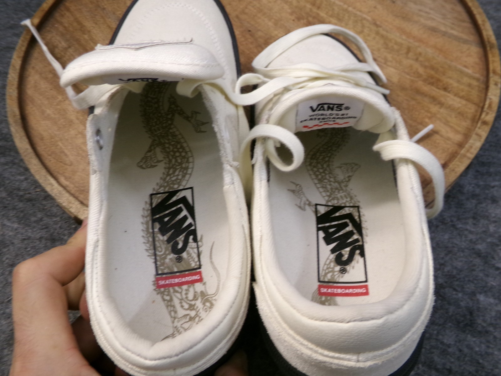 Vans Gilbert Crockett Pro Mens 5.5 / Womens 7 Antique White/Black VN0A5JIF86H