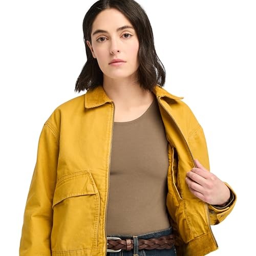 TB0A5ZTF Timberland Women’s Quilted Washed Canvas in Chai Tea M