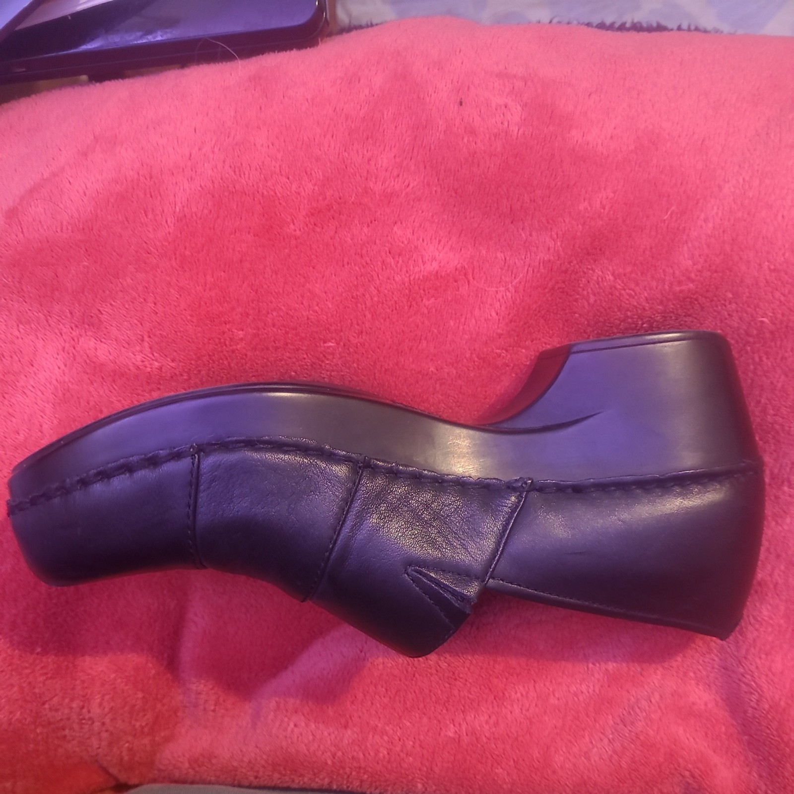 Dansko Professional Black Leather Clogs Women’s Size 8 Comfort Work Shoes