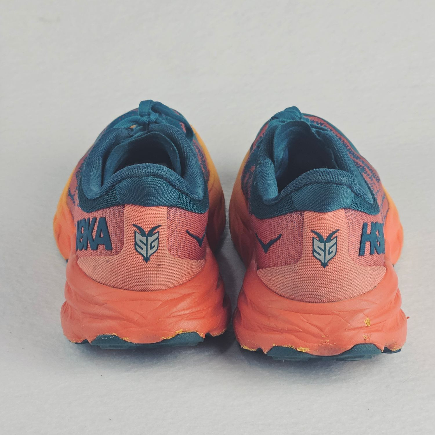 Hoka Speedgoat 5 Women’s Trail Running Shoes Size 8.5B Blue Orange