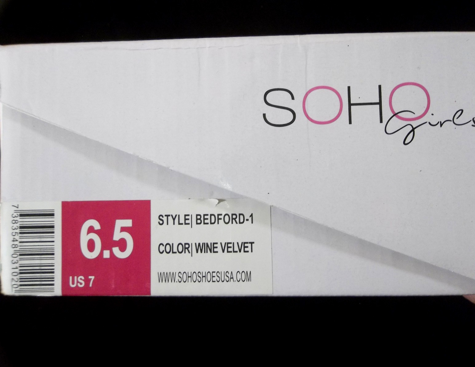 Soho Girls Bedford-1 Wine Velvet High Top Shoes – Women’s US Size 7