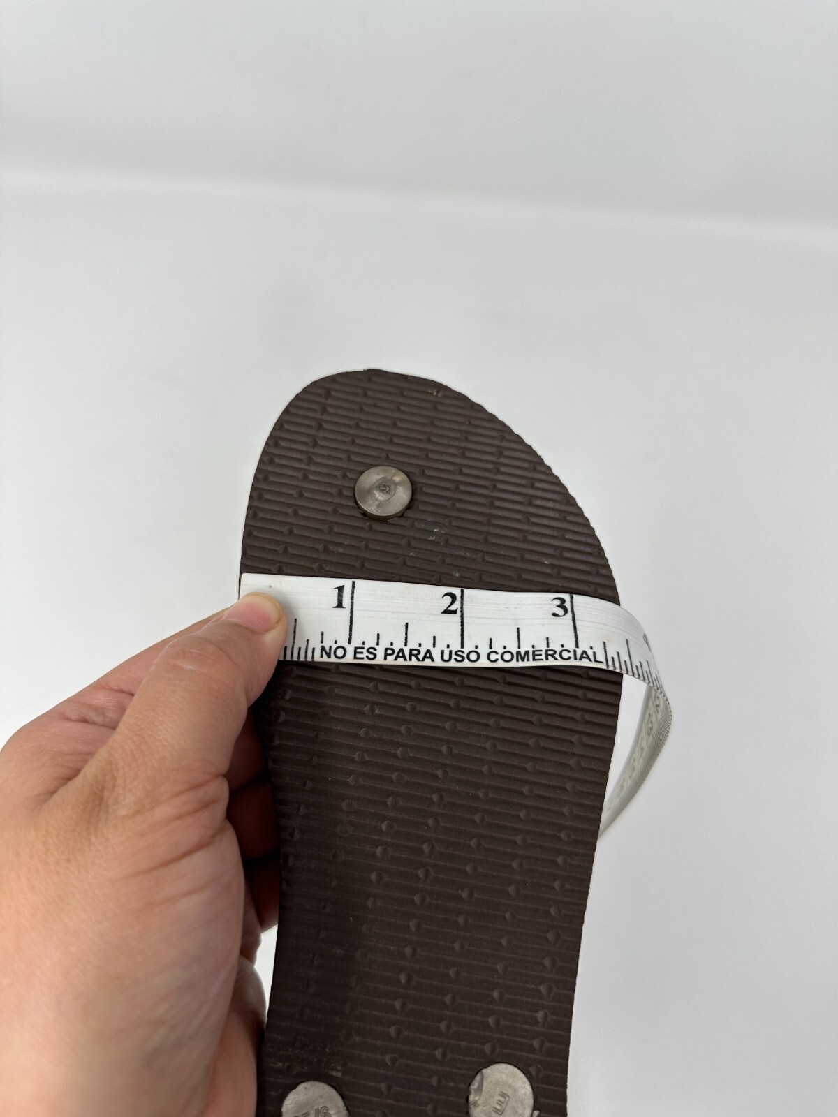 Havaianas‎ 4/5 brown, blue flowers flip flops