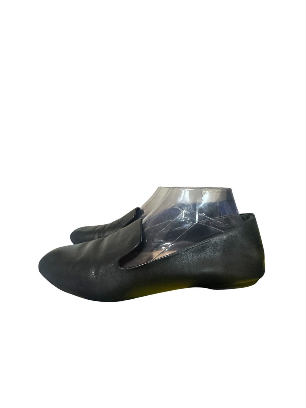 Birdies Womens The Starling Flat Size 10 Black Leather Shoe Loafer Comfy Used