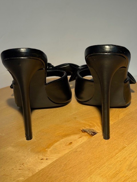Journee Zelah Tru Comfort Foam Open Toe High Stiletto Heels | Size 7 | Blk | New