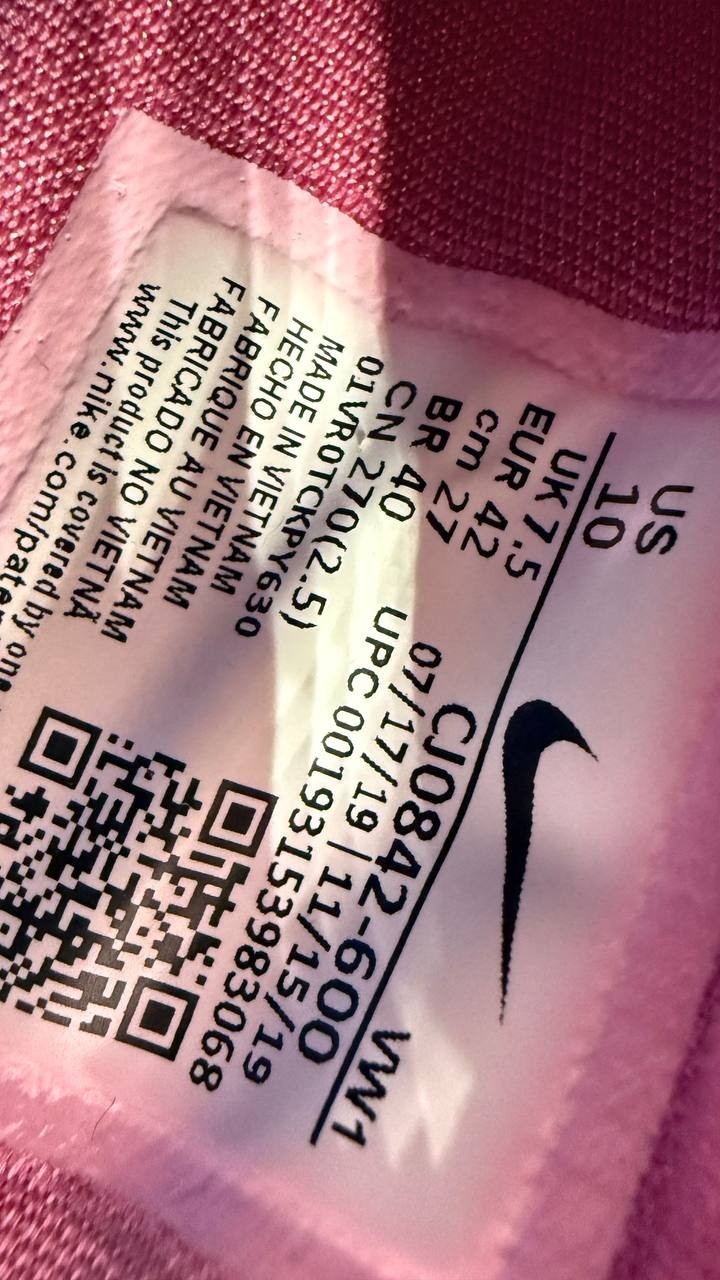 Nike Air Max Bella TR 3 Women’s Training Shoes — Pink/Black US 10, Worn Once