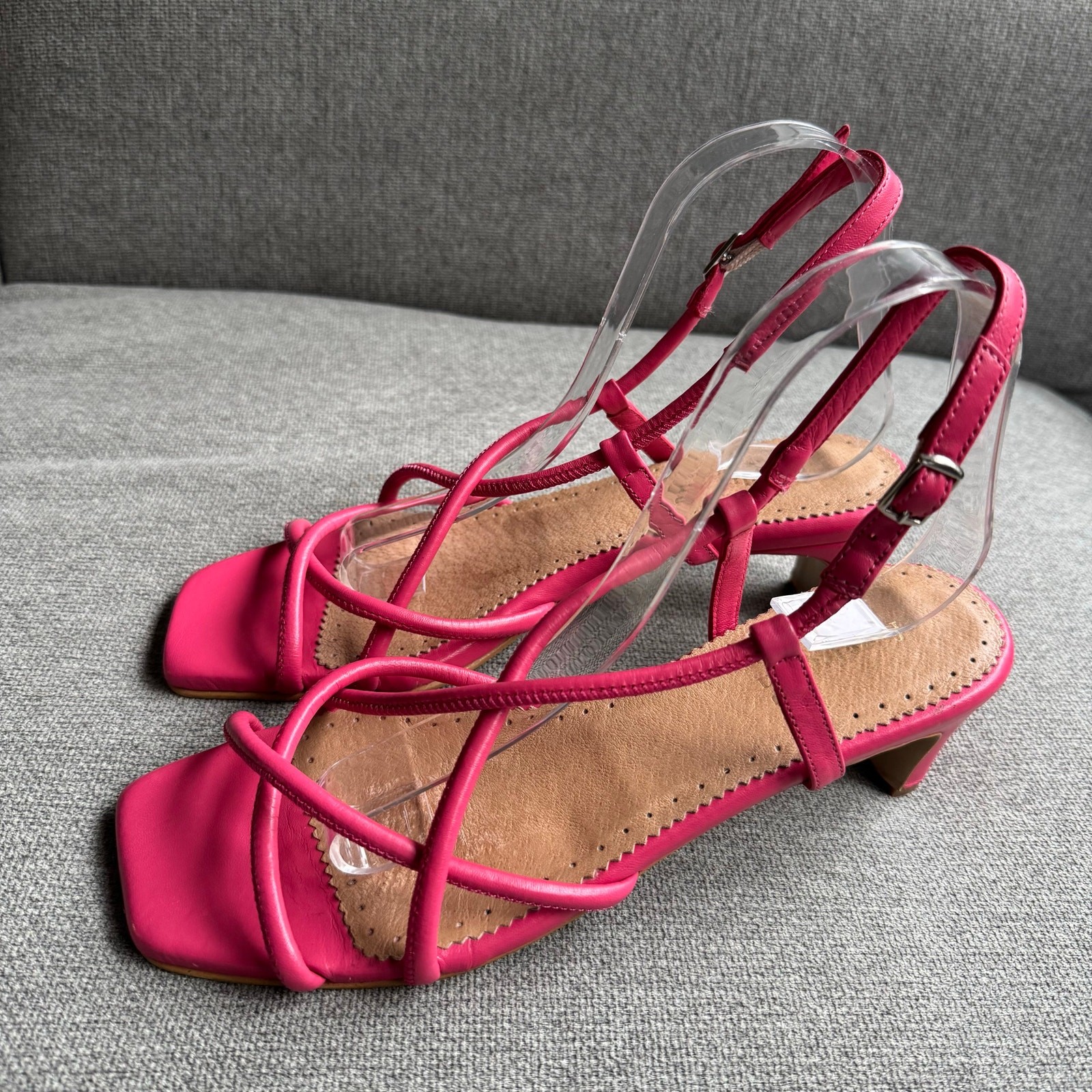 Farylrobin for Anthropology Strappy Sandals Hot Pink Vacation Beach Women’s US10