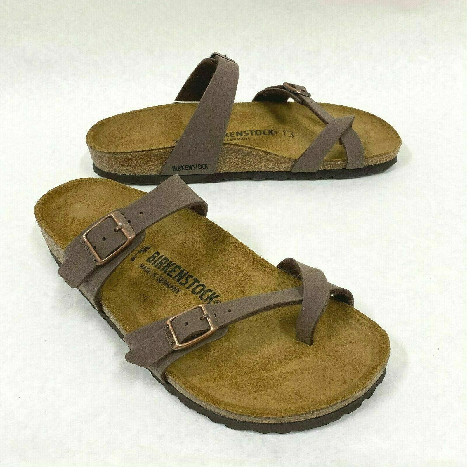 New with Box Birkenstock Mayari Mocha Birko-Flor Narrow – Select Size