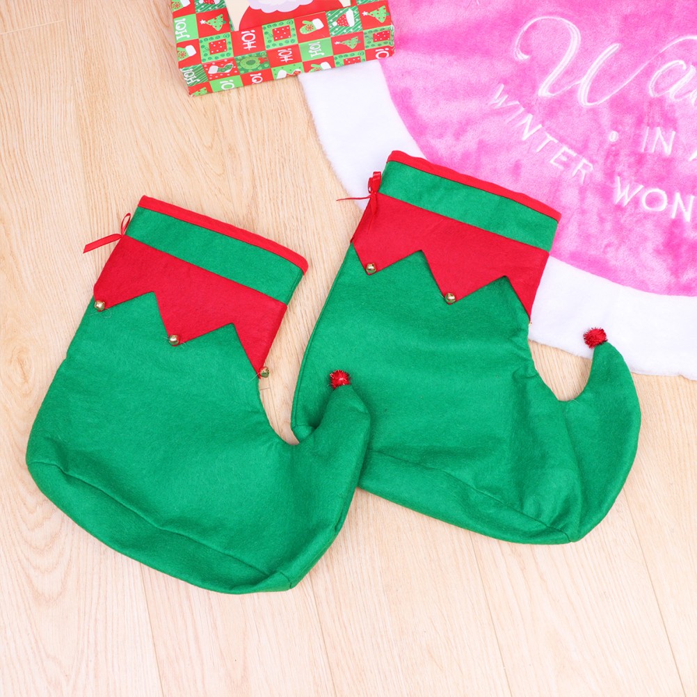 Elf Shoe Covers for Women Adult Shoes Fancy Dress Clown Accessories