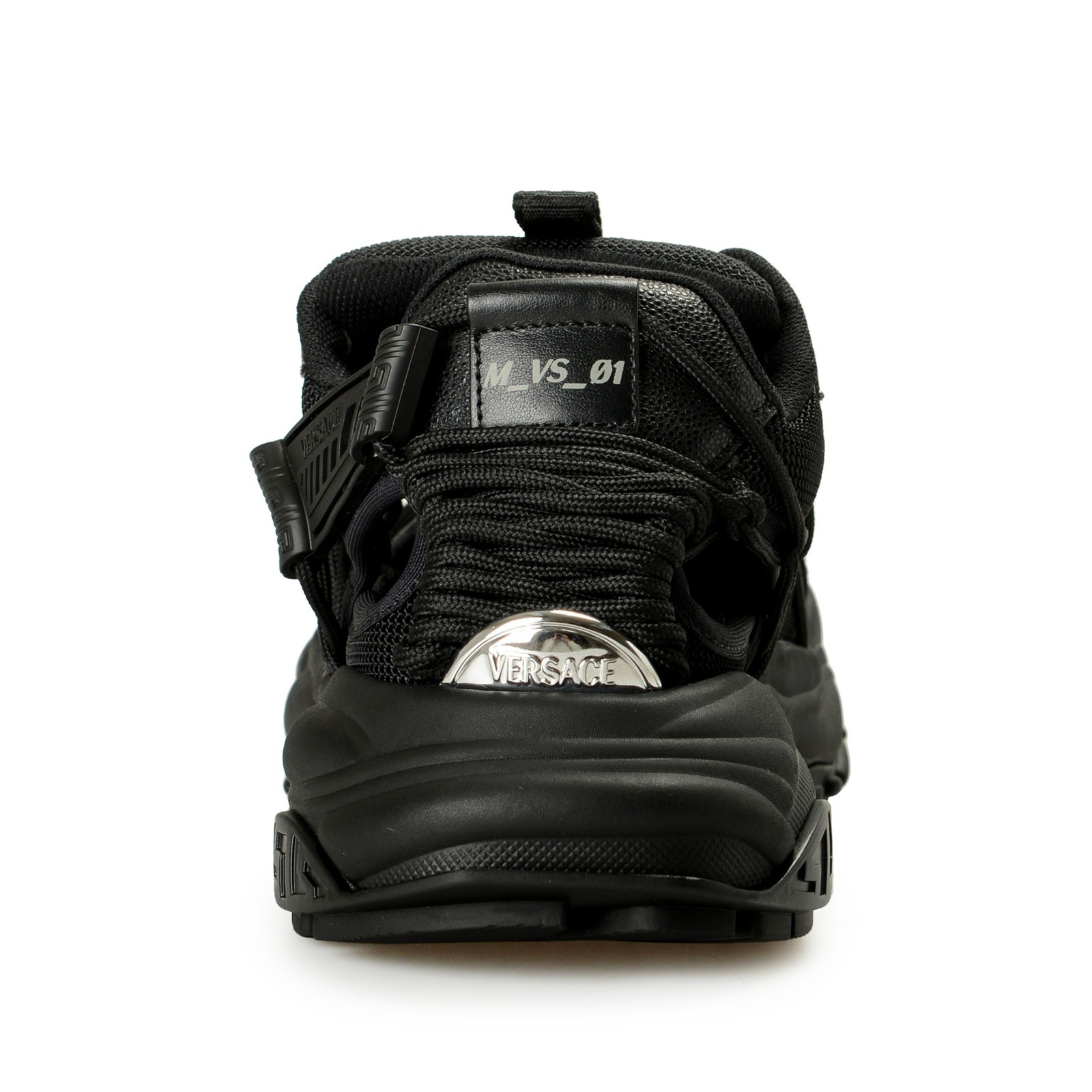 Versace Women’s Black MERCURY M_VS_01 Leather Sneakers Shoes US 6 IT 36